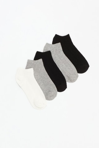 5 paia di calzini - Nero e grigio
