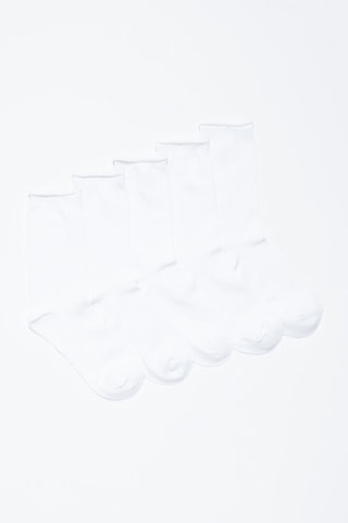 5 paia di calze - Bianco