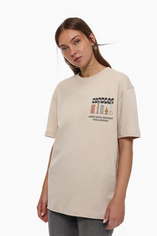 T-shirt oversize - Beige