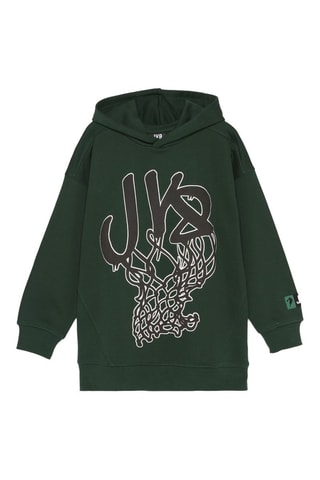 Felpa con cappuccio - Verde scuro