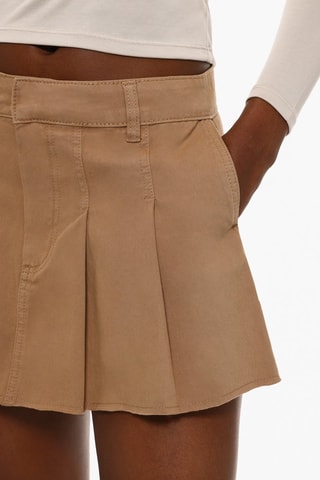 Gonna plissé - Marrone chiaro