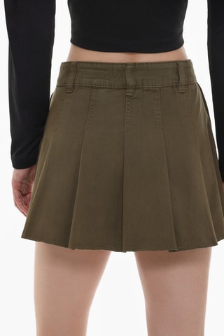 Gonna plissé - Kaki