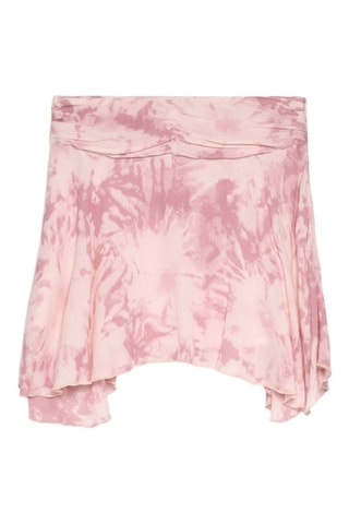 Gonna a trapezio tie and dye - Rosa