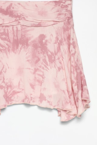 Gonna a trapezio tie and dye - Rosa