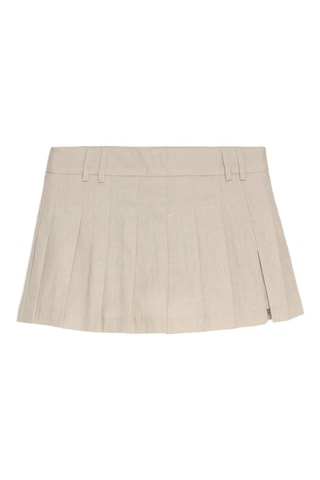 Gonna plissé - Beige