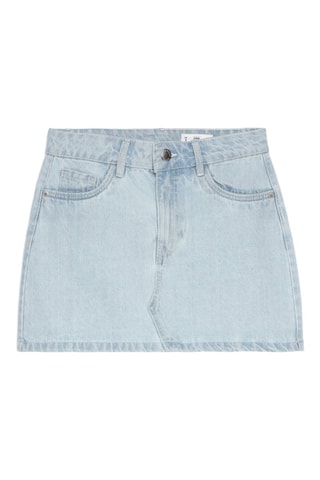 Minigonna in jeans - Celeste