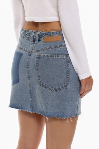 Minigonna in jeans - Blu