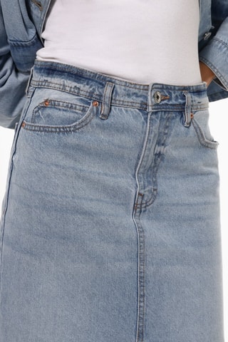 Gonna midi in jeans - Blu