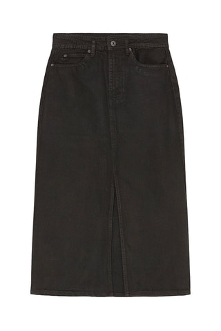 Gonna midi in jeans - Nero