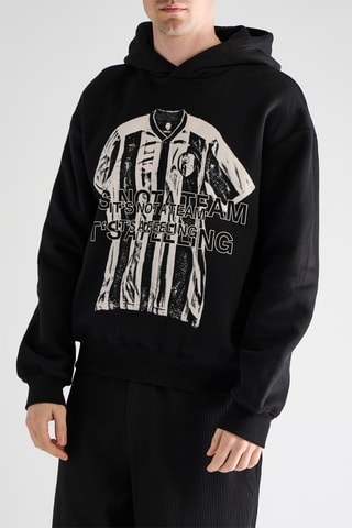 Felpa con cappuccio - Nero