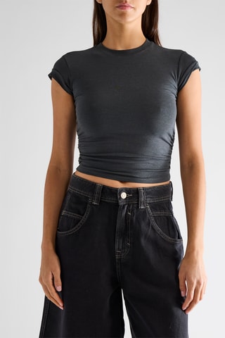 Crop top - Grigio scuro