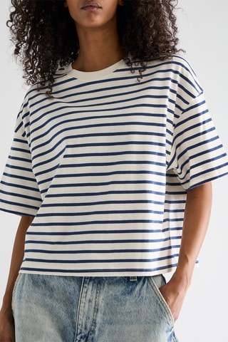 T-shirt - Bianco e blu