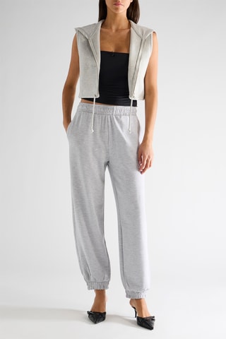 Gilet con cappuccio - Grigio chiaro