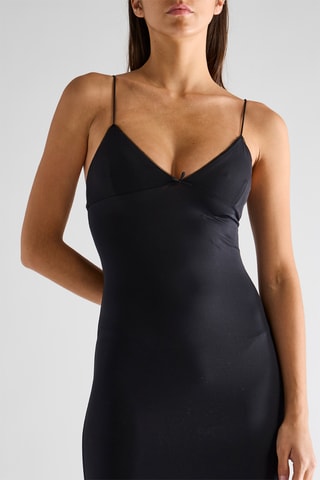 Abito lungo senza maniche - Nero