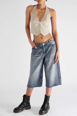 Bermuda in jeans - Blu