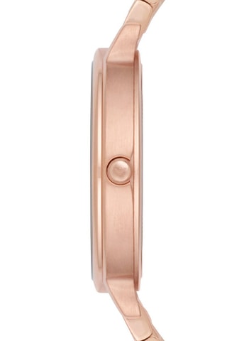 Montre à quartz en acier - Doré rose