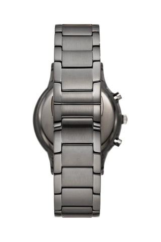 Montre à quartz en acier - Chronographe - Anthracite et noir