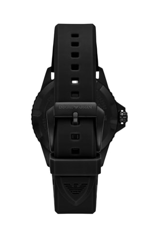 Montre à quartz en silicone - Noir