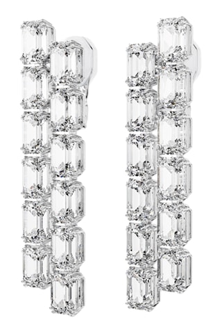 Pendientes Millenia - Blanco y plateado