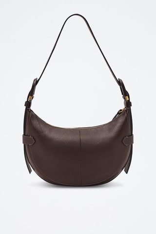 Bolso de piel - Marrón oscuro