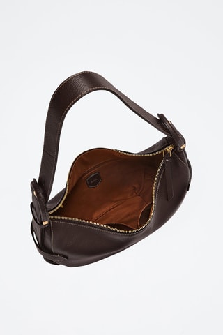 Bolso de piel - Marrón oscuro