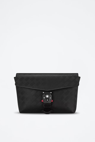 Bandolera de piel - Negro