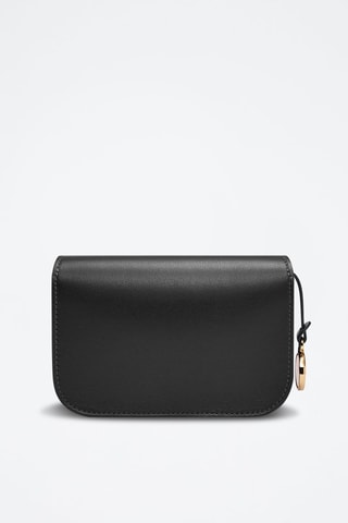 Bandolera de piel - Negro