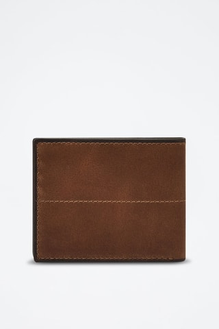 Cartera de piel Jayden - Marrón