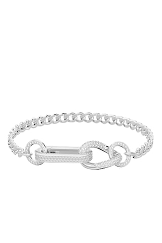 Pulsera de eslabones Dextera - Plateado y blanco
