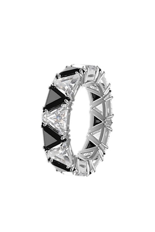 Anillo con cristales Swarovski Matrix - Plateado