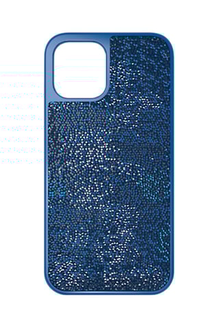 Carcasa iPhone 12 Pro Max con cristales Swarovski Glam Rock - Azul