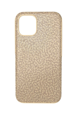 Carcasa iPhone 12 Mini con cristales Swarovski High - Dorado