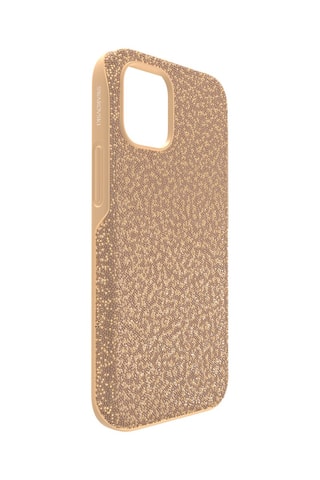 Carcasa iPhone 12 Mini con cristales Swarovski High - Dorado