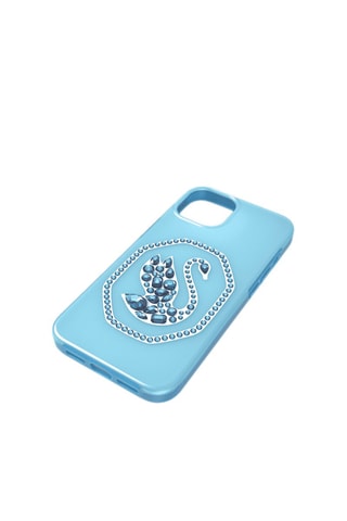 Carcasa iPhone 13 Pro con cristales Swarovski Cygne - Azul claro