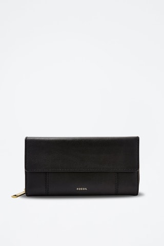 Cartera de piel - Negro 