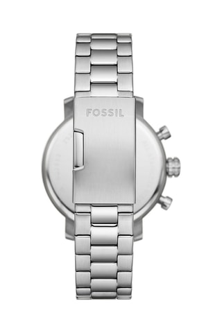 Estuche reloj de cuarzo y correa de acero y piel Rhett