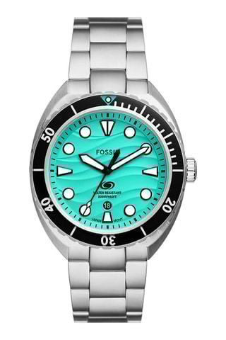 Reloj de cuarzo de acero - Plateado y negro