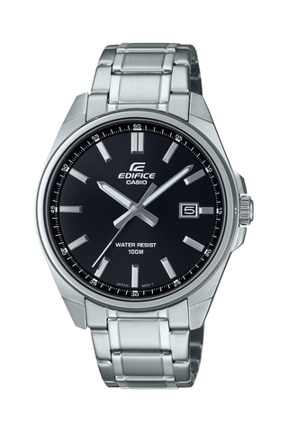 Reloj de cuarzo de acero - Plateado y negro