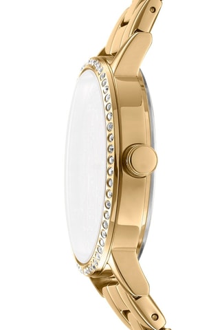 Reloj de cuarzo de acero - Dorado