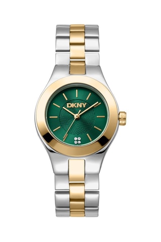 Reloj de cuarzo de acero - Plateado y dorado