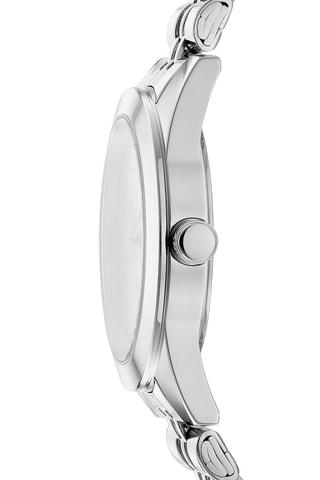 Reloj de cuarzo de acero - Plateado