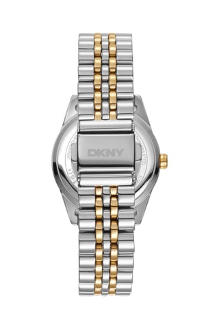 Reloj de cuarzo de acero Logo - Plateado y dorado