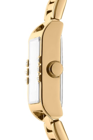 Reloj de cuarzo de acero Logo - Dorado y plateado