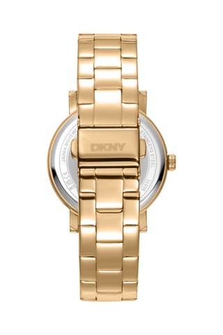 Reloj de cuarzo de acero Logo - Dorado y plateado