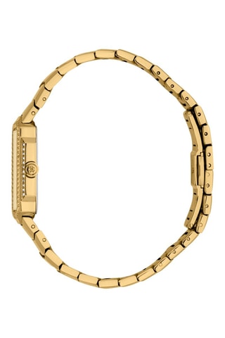 Montre à quartz en acier - Doré