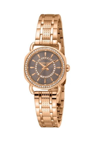 Montre à quartz en acier - Doré rose et gris