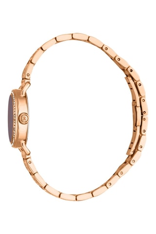 Montre à quartz en acier - Doré rose et gris