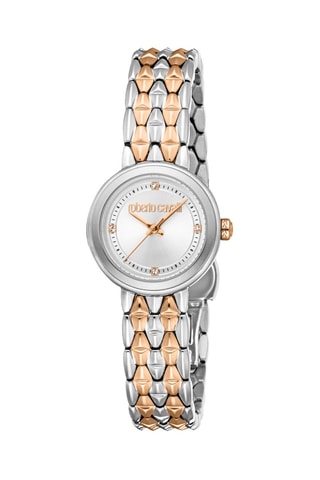 Reloj de cuarzo de acero - Plateado y rosa dorado