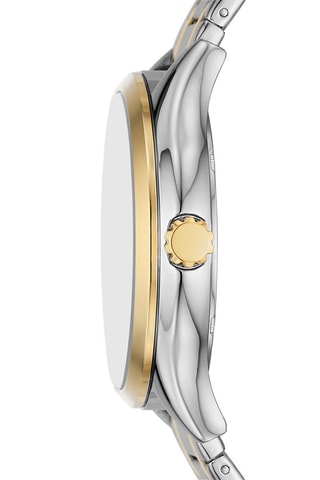 Reloj de cuarzo de acero Bannon - Dorado y plateado