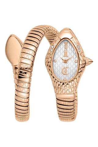 Reloj de cuarzo de acero - Rosa dorado y plateado